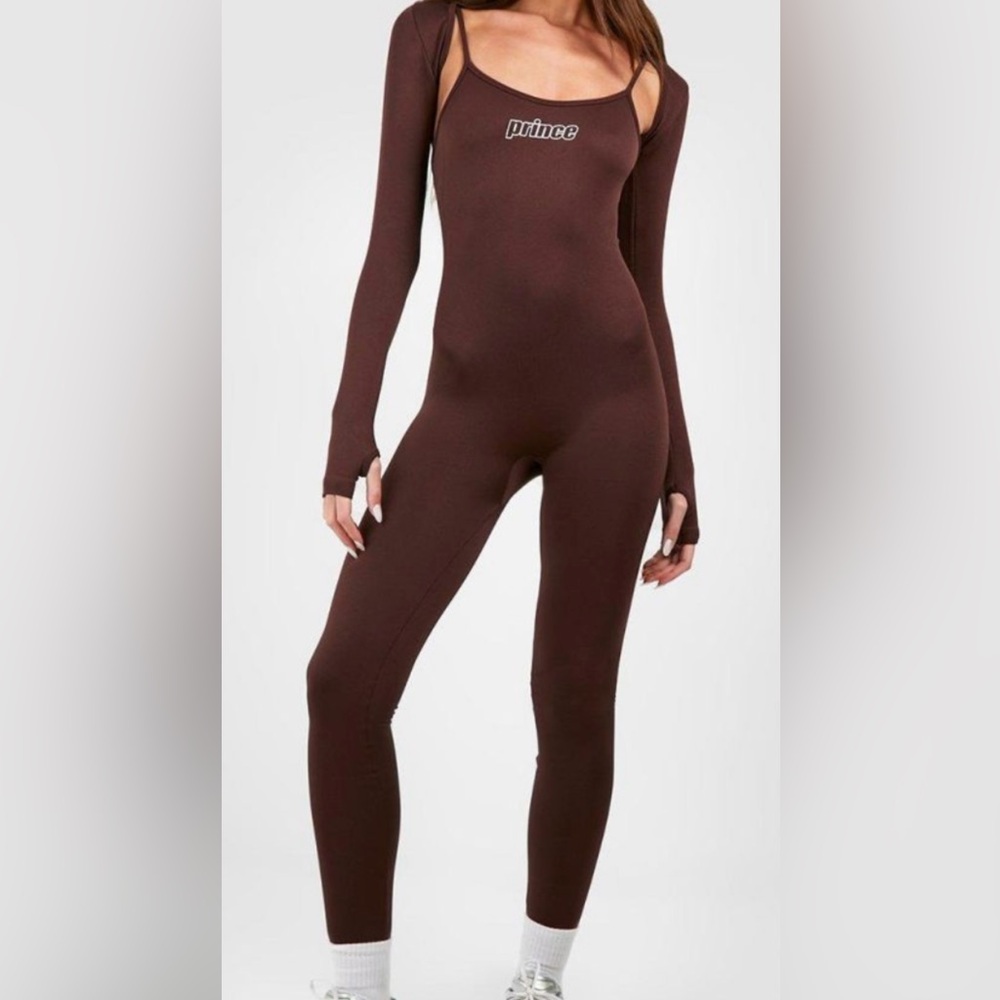 Prince Chocolate Brown Seamless Jumpsuit